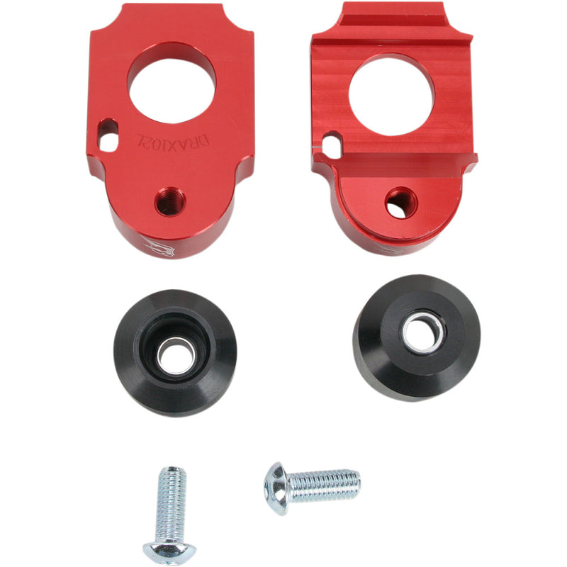 DRIVEN RACING Axle Block Sliders - Suzuki - Red DRAX-102-RD
