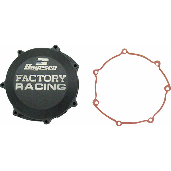 Boyesen Clutch Cover - Black - Yamaha CC-38B