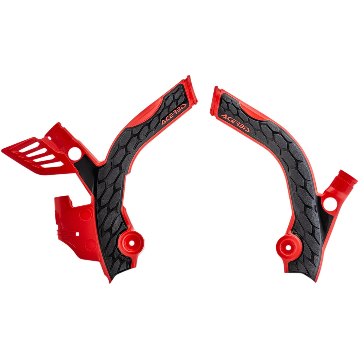 ACERBIS X-Grip Frame Guards - Red/Black - Beta 125RR 2T/200 RR 2T 2742591018