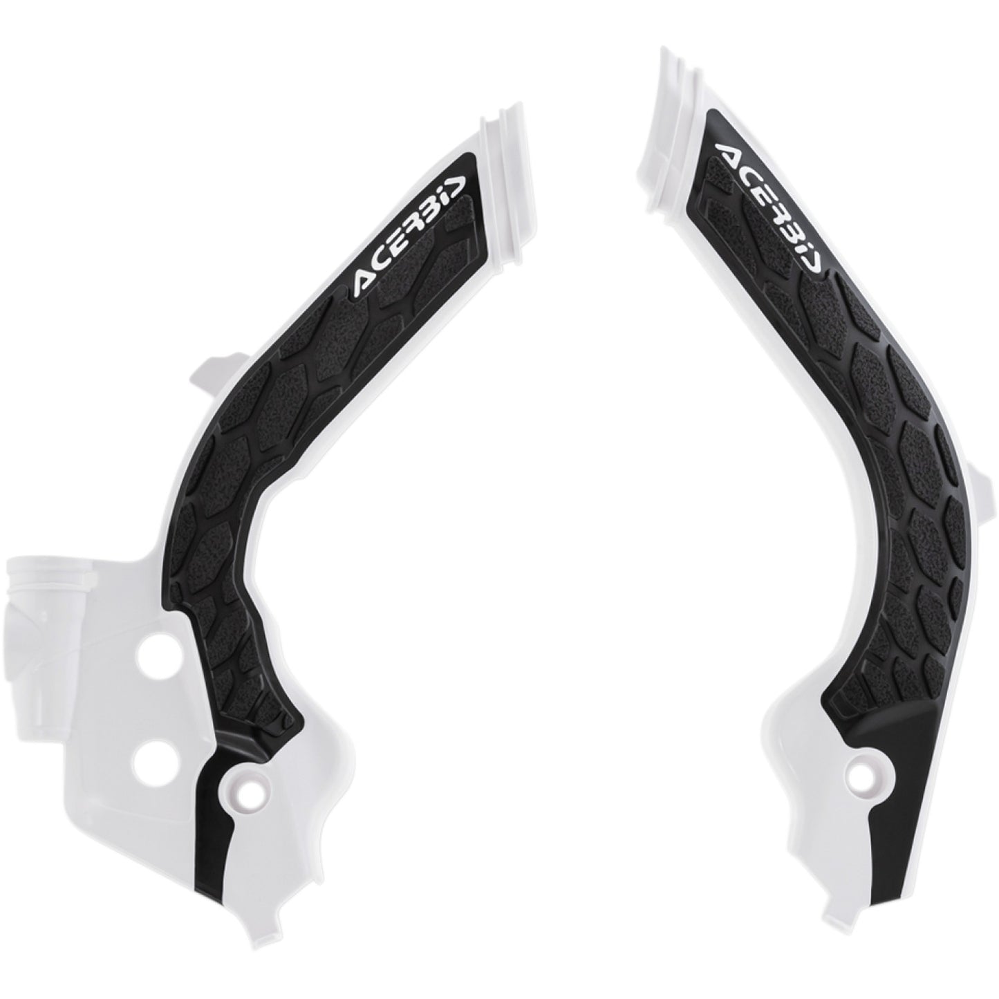 ACERBIS X-Grip Frame Guards - White/Black - Gas Gas | Husqvarna 2733451035