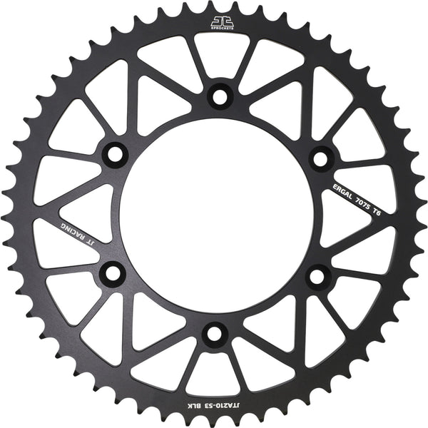 JT Sprockets Rear Sprocket - Honda - Black - 53 Tooth JTA210.53BLK