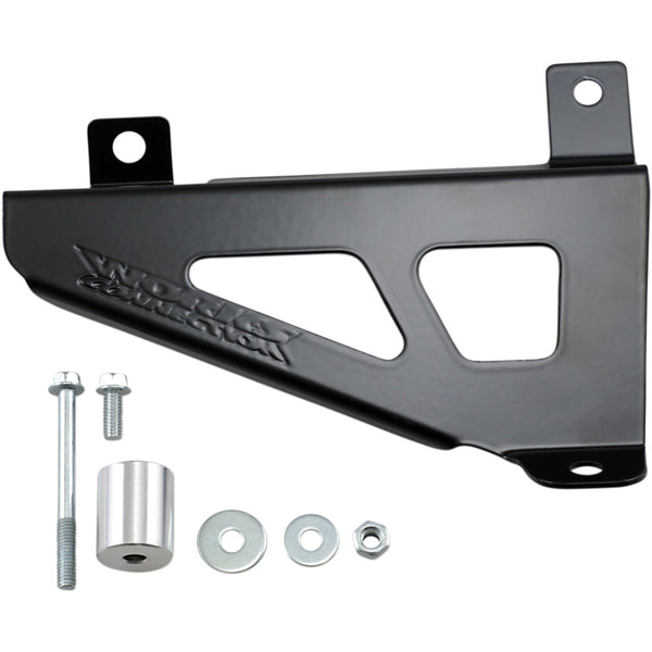 Works Connection Radiator Brace Set - Black - Yamaha 18-B126