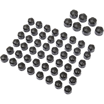 CIRO Caps - Engine/Bolt/Cover - Crown/Diamond-Cut - Black - Twin Cam 70025