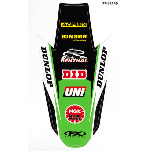 Factory Effex Rear Fender Graphic - KX 250/450 27-32140