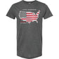Honda Apparel America Outline T-Shirt - Heather Charcoal - Medium NP23S-M2293-M | T Shirts Mens