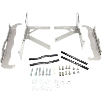 Moose Racing Radiator Braces - Silver - Honda 11-6017
