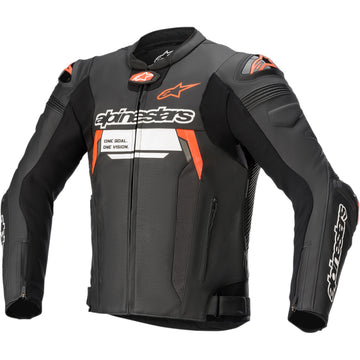 ALPINESTARS Missile Ignition v2 Leather Jacket - Black/Red/White - US 38 / EU 48 3100222-1030-48