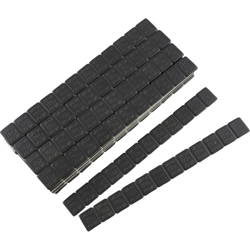 K&L Supply Wheel Weights - Rectangle - Adhesive Stick-On - Black - 360 Pack 32-8124 | Tire Mounting & Balancing Products