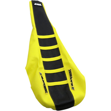Blackbird Racing Zebra Seat Cover - Gripper - Black/Yellow 1329ZUS
