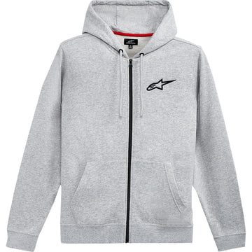 ALPINESTARS Ageless Zip Hoodie - Heather Gray/Black - Large 1212-536001126L