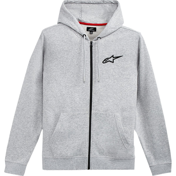 Alpinestars Ageless Zip Hoodie - Heather Gray/Black - 2XL 12125360011262X