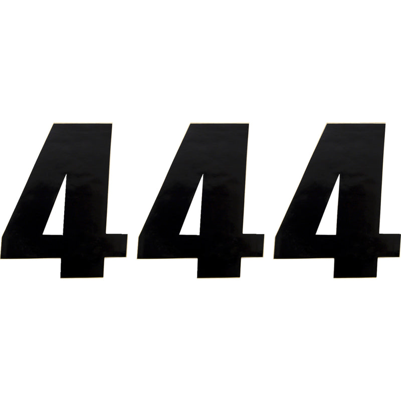 Moose Racing Race Number 4 - Black - 6" 80114