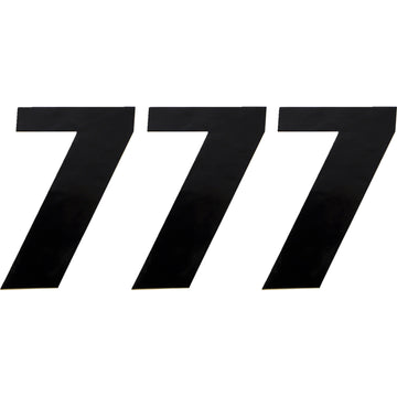 Moose Racing Race Number 7 - Black - 6" 80117