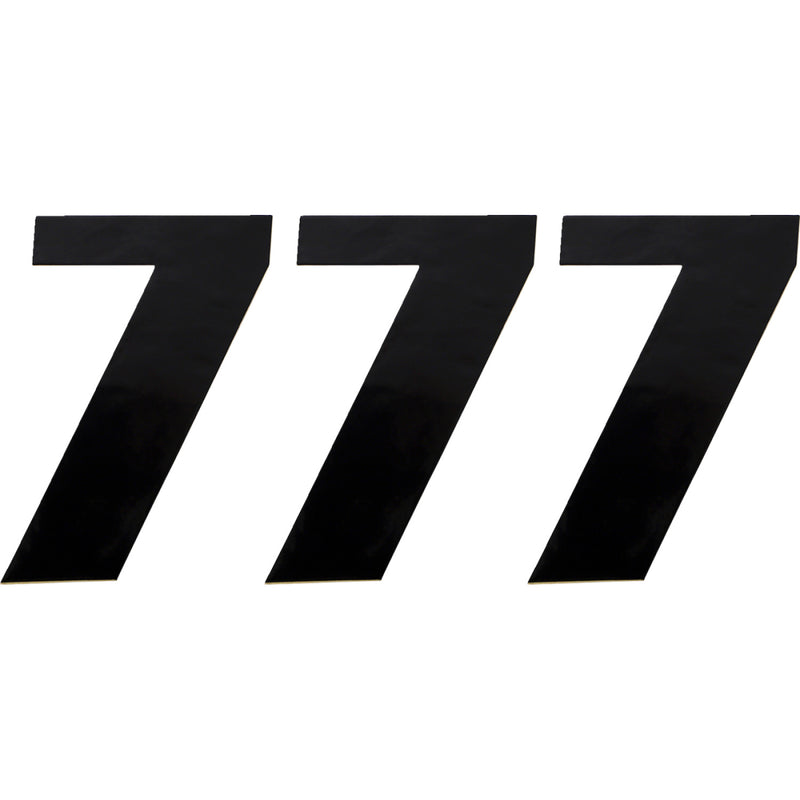 Moose Racing Race Number 7 - Black - 6" 80117