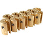 No-Mar Wheel Weights - 1 Oz - Brass - 10 Pack