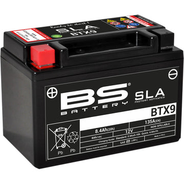 BS Battery Battery - BTX9 (YTX) 300674
