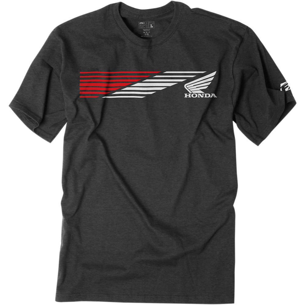 FACTORY EFFEX Honda Speed T-Shirt - Heather Charcoal - Large 19-87304