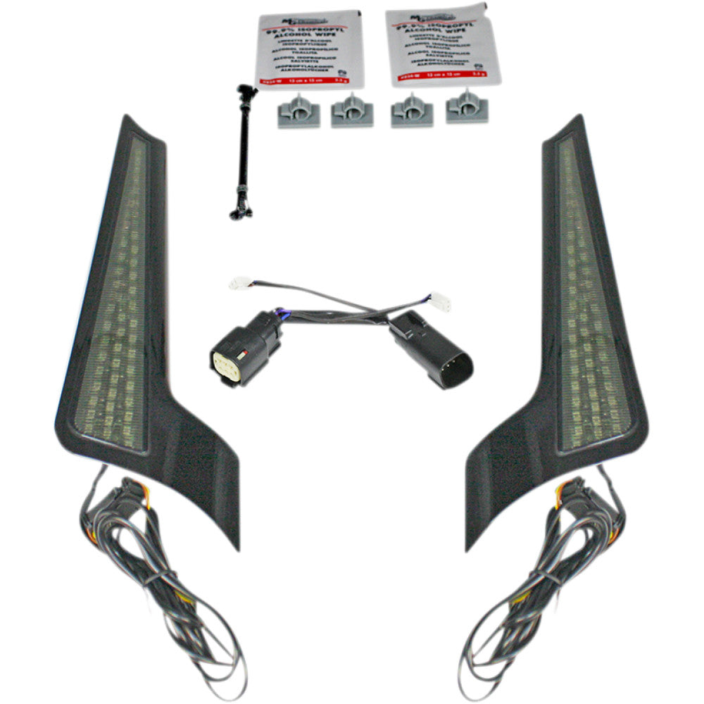 Custom Dynamics Fascia LED Light Panels- '10-'13 - Black/Smoke CD-FASCIA-SS6SB