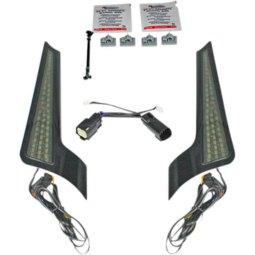 Custom Dynamics Fascia LED Light Panels- '10-'13 - Black/Smoke CD-FASCIA-SS6SB