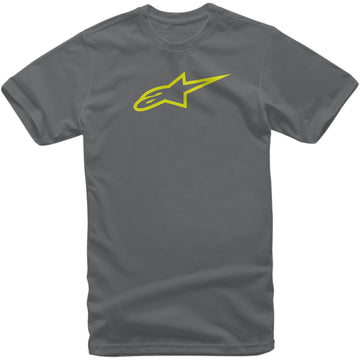 ALPINESTARS Ageless T-Shirt - Charcoal/Hi-Vis Yellow - Medium 1032720301855M