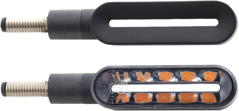 Cyclone Led Turn Signals Sequential Black Pair