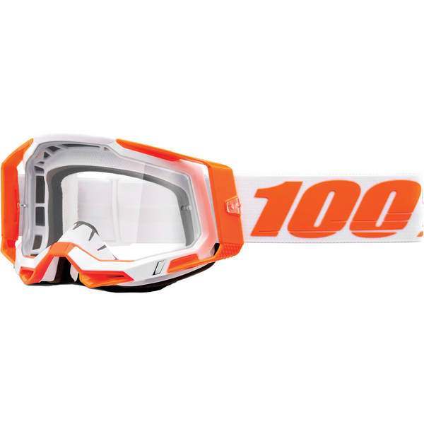 100% Racecraft 2 Goggle Orange - Clear Lens