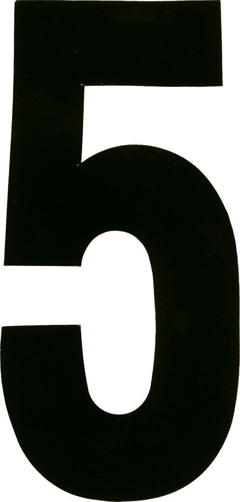 #5 7" Black Extreme Digits 3/Pk