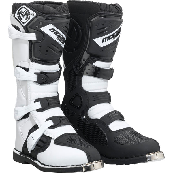 Moose Racing Qualifier Boots - Black/White - Size 12 3410-2604