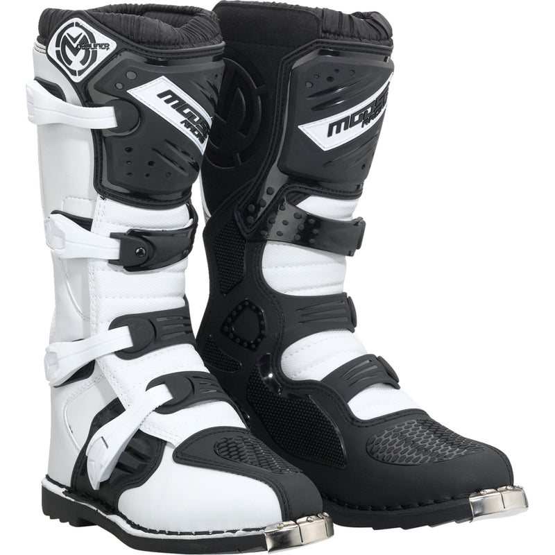 Moose Racing Qualifier Boots - Black/White - Size 9 3410-2601