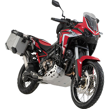 SW-Motech TRAX ADV Aluminum Case System - Silver - Honda Africa Twin '19-'21 KFT.01.950.70001/S | Luggage Group