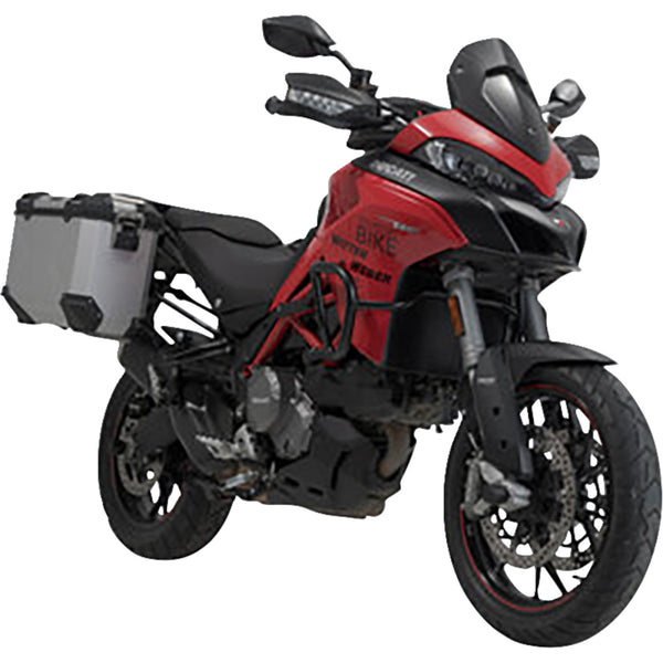 SW-Motech TRAX ADV Aluminum Case System - Silver - Ducati Multistrada 950/1200/1260/V2 '15-'24 KFT.22.114.70002/S