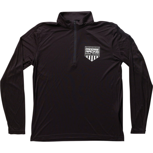 Moose Offroad Quarter Zip Pullover - Black - Medium 3050-5890
