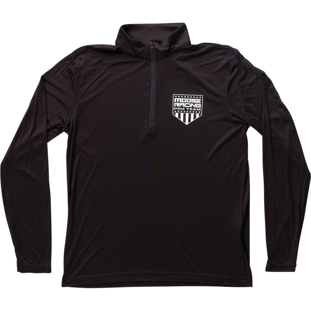 MOOSE OFFROAD Quarter Zip Pullover - Black - Medium 3050-5890