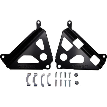 WORKS CONNECTION Radiator Brace Set - Black - Yamaha 18-B181