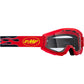 FMF Youth PowerCore Goggles - Flame - Red - Clear F-50054-00004