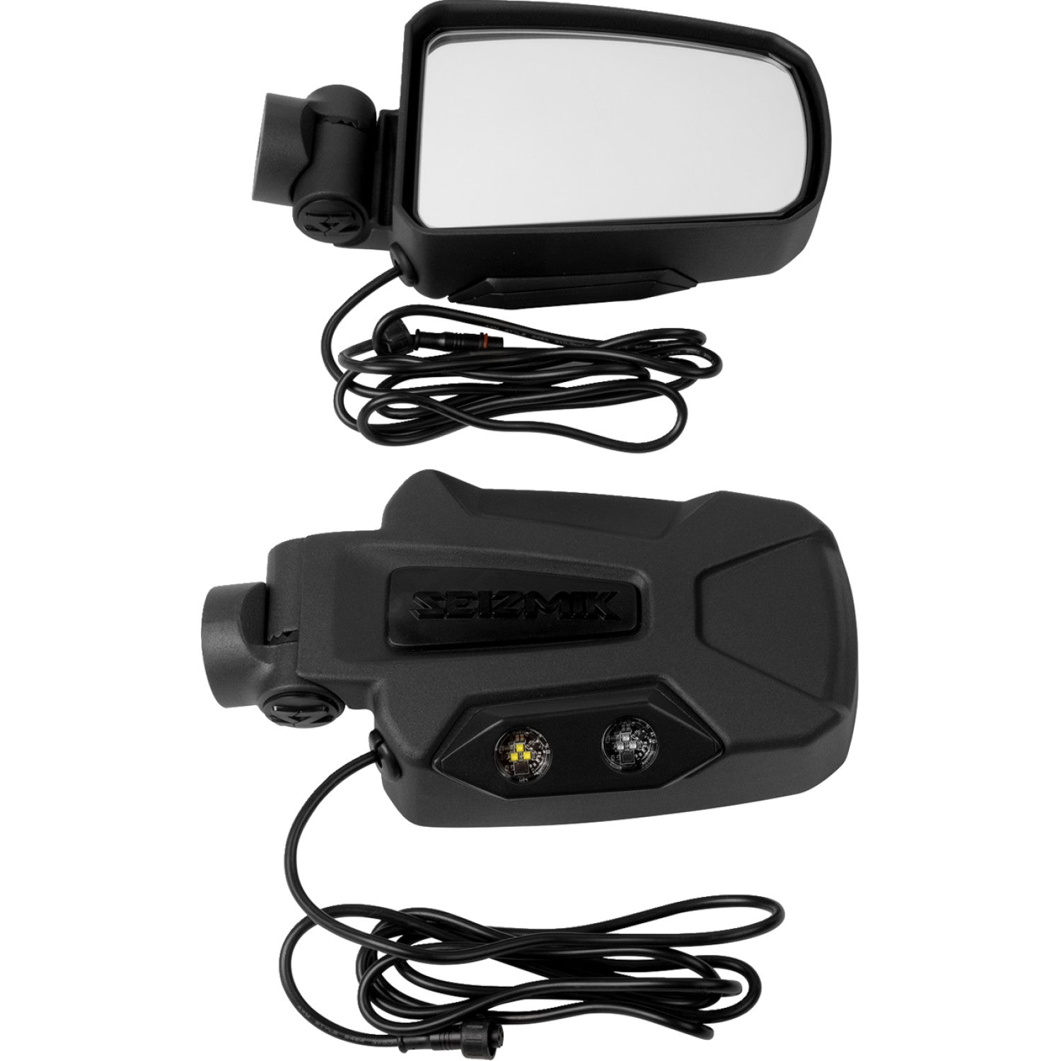 SEIZMIK Mirrors - Pursuit Night Vision - Side View - Rectangle - Black - Pro Fit/Profiled ROPS - Pair 56-18088KIT