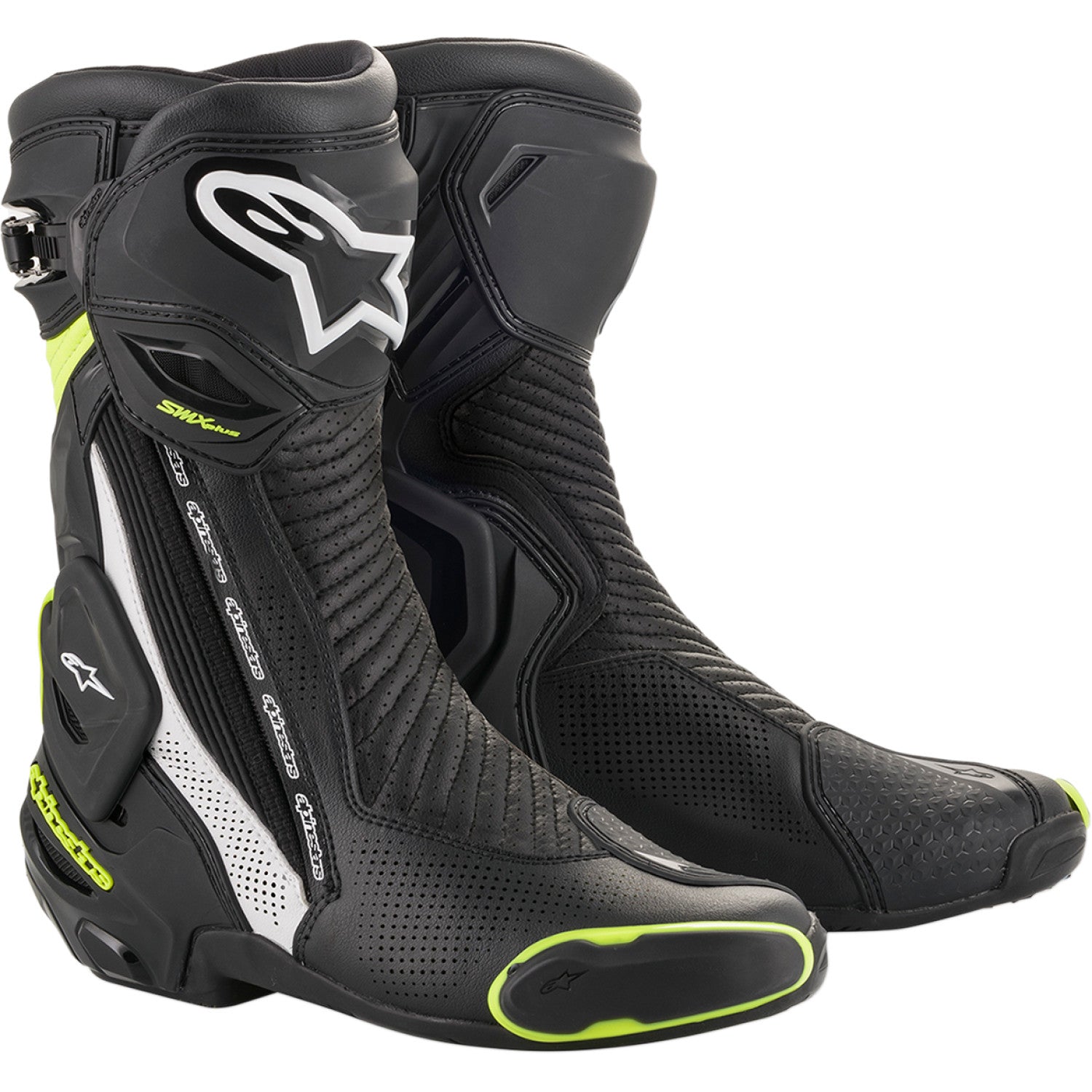 ALPINESTARS SMX+ Vented Boots - Black/White/Yellow - US 6 / EU 39 2221119-125-39