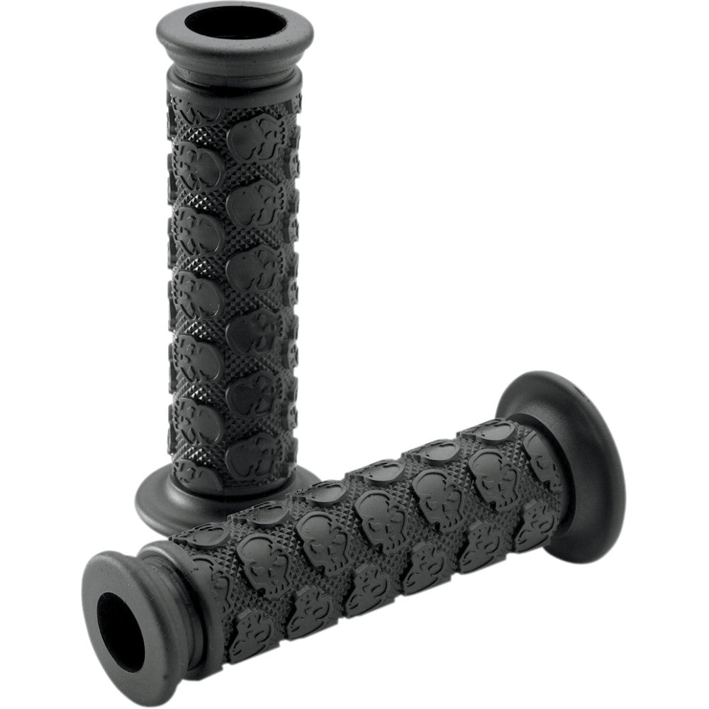 DRIVEN RACING Skully MX Grips - Open Ends - Black D701BKO