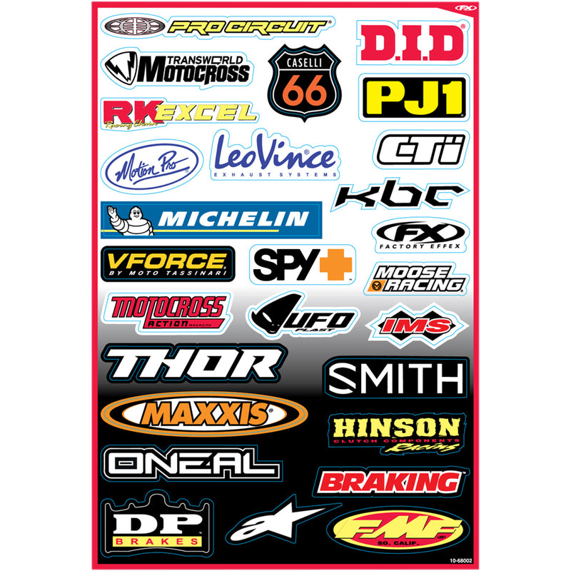 FACTORY EFFEX Decal Kit - Sponsor B 10-68002