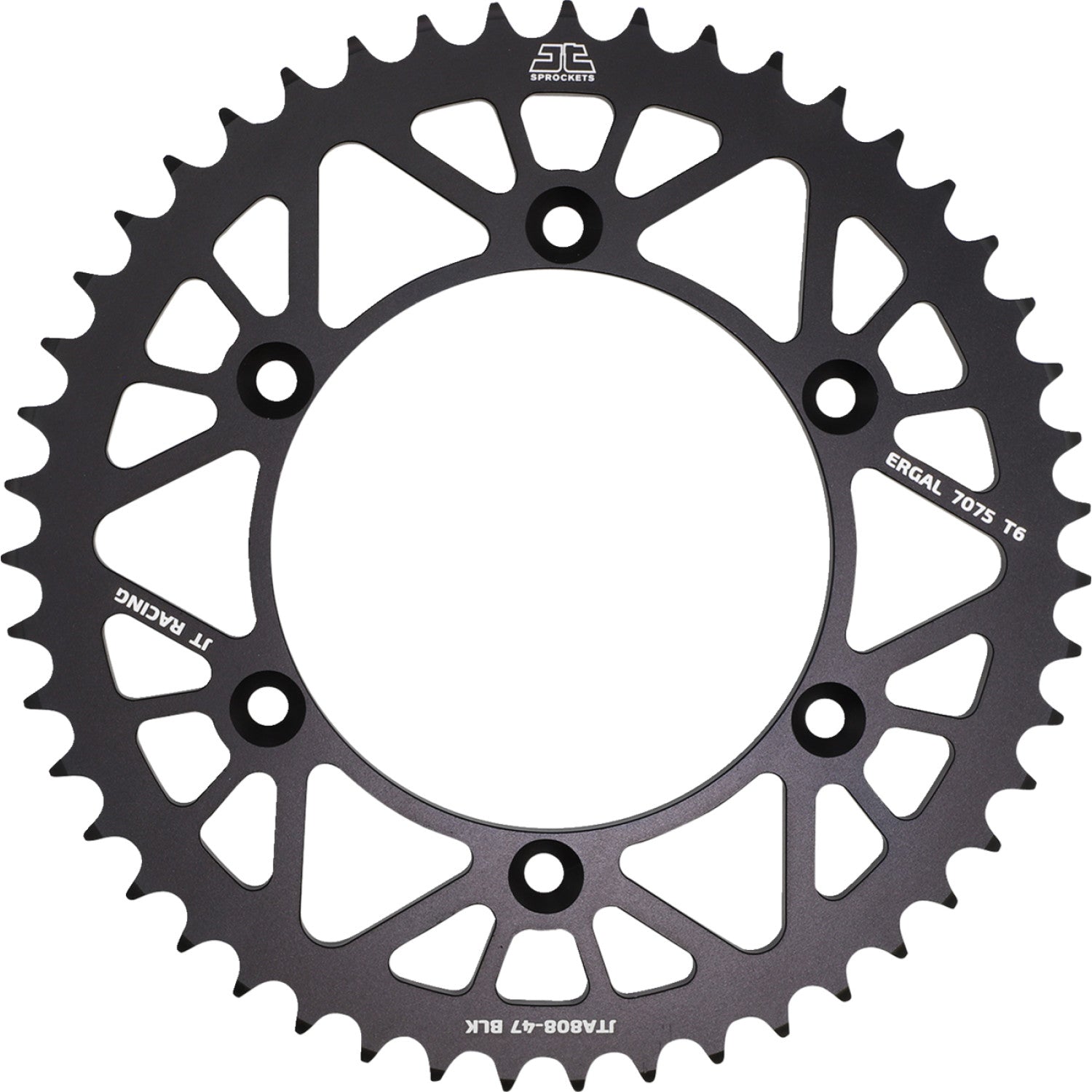 JT SPROCKETS Rear Sprocket - Suzuki - Black - 47-Tooth JTA808.47BLK by JT Rear Sprockets   Aluminum/Alloy