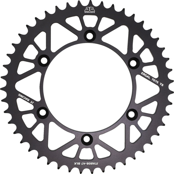 JT Sprockets Rear Sprocket - Suzuki - Black - 47-Tooth JTA808.47BLK