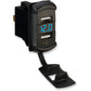 MOOSE OFFROAD Dual USB Charger with Voltage Monitor USB-DVM