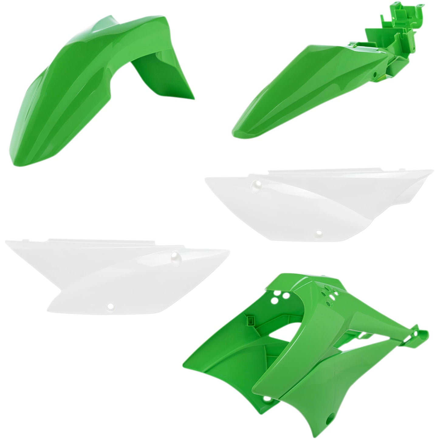 ACERBIS Standard Replacement Body Kit - OEM '11-'22 Green/White 2780500145