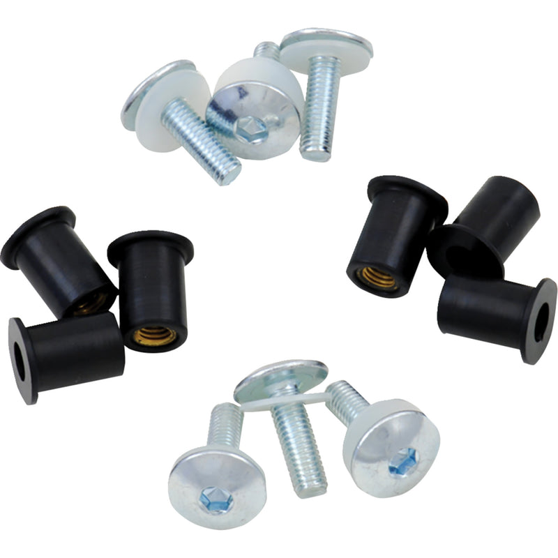 BOLT Fastener Kit - Windscreen - 6 Pack 2009-WSF