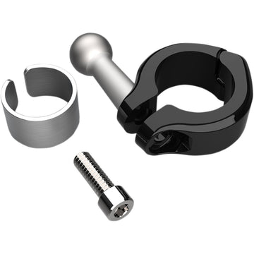 CIRO Aluminum Clamp Kit - Ball Mount - 7/8" - 1" Handlebars - Black 50129