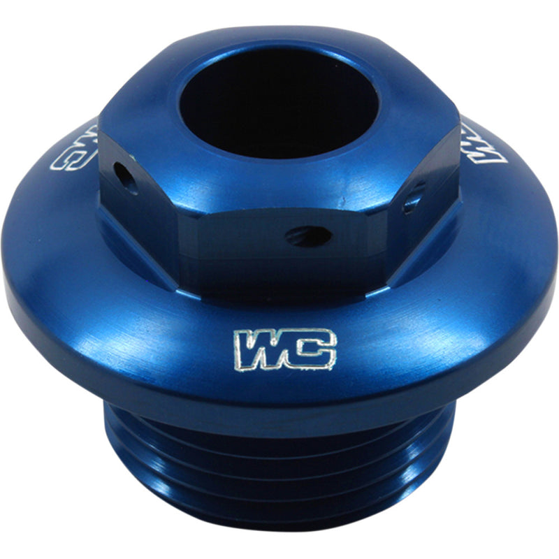 WORKS CONNECTION Steering Stem Nut - Blue - KTM 24-400