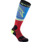 ALPINESTARS MX Pro Socks - Black/Red/Blue/Yellow - Medium 4701524-1212-M