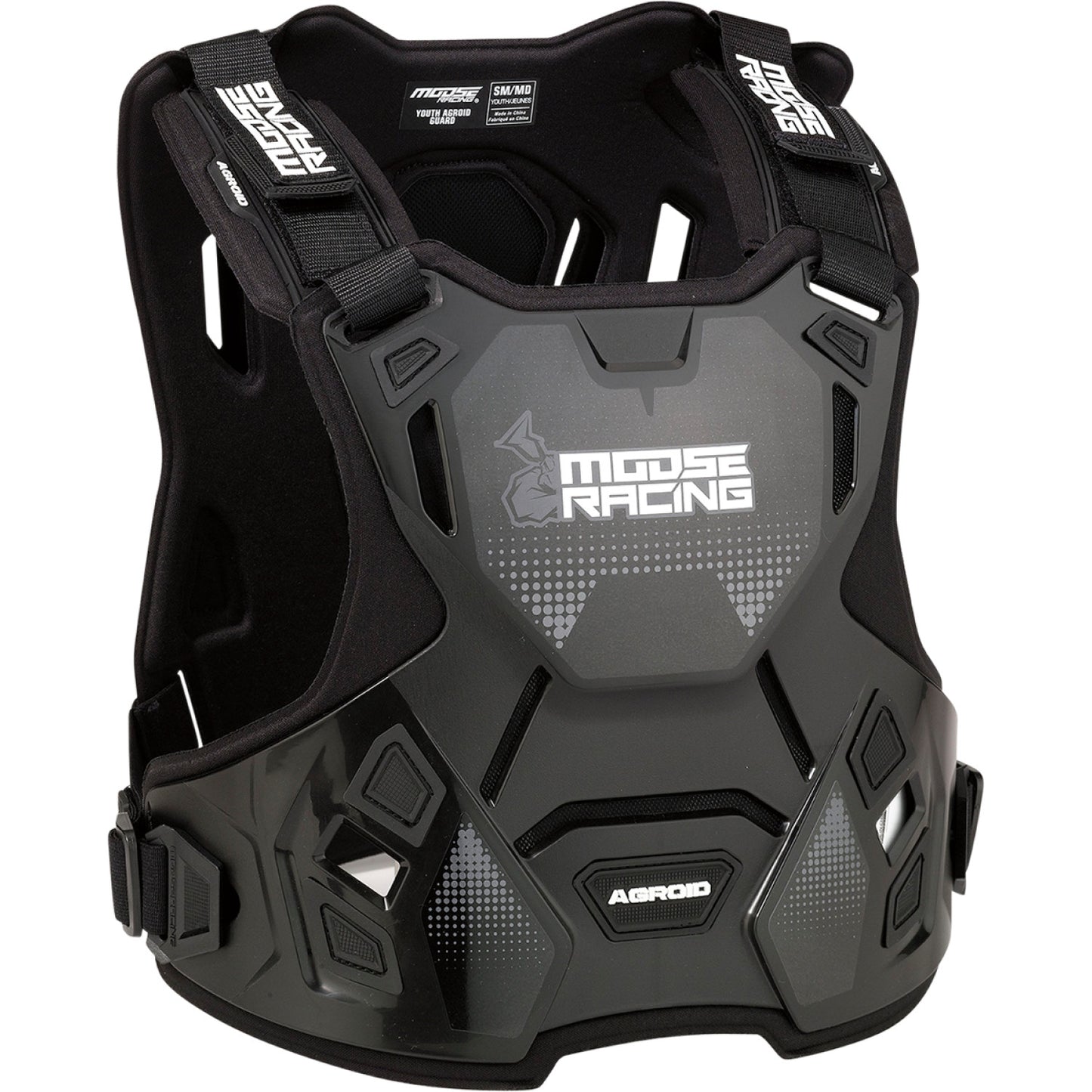 Moose Racing Youth Agroid* Chest Guard - Black - S/M 2701-1116