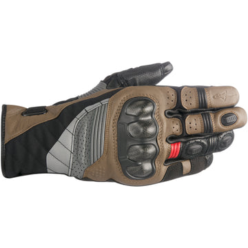 ALPINESTARS Belize Drystar? Gloves - Black/Tobacco Brown/Red - Small 3526718-1813-S