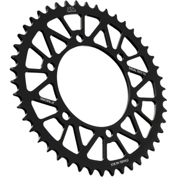 JT SPROCKETS Rear Sprocket - Kawasaki/Yamaha - Black - 46-Tooth JTA486.46BLK by JT Rear Sprockets   Aluminum/Alloy